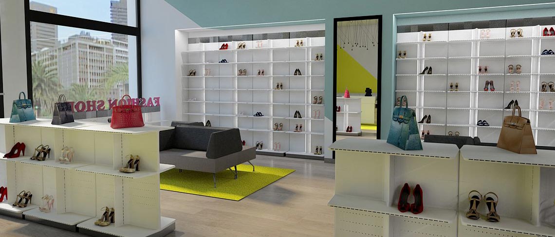 Interior design negozio, Architetto online StudioExnovo Roma