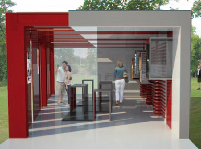 progetto interno padiglione, Architetto Ornella Vaudo StudioExNovo Roma