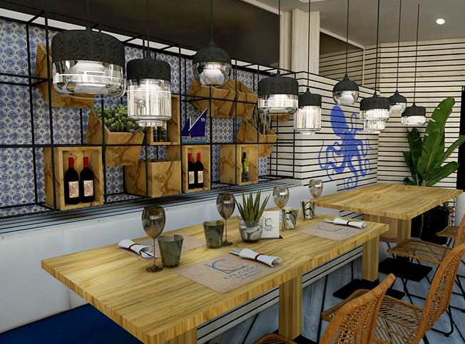 Progetto stabilimento balneare, design di interni, architetto online StudioExnovo Roma