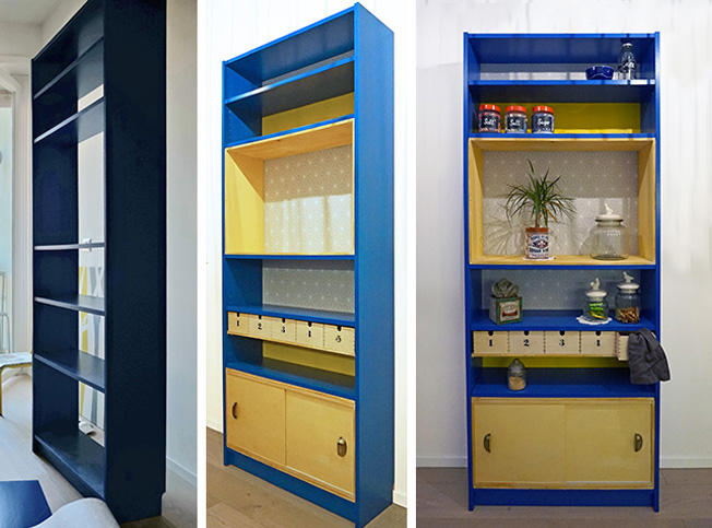 Restyling libreria Ikea, Architetto Ornella Vaudo StudioExNovo Roma