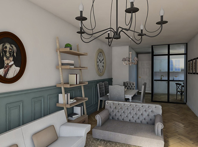 Zona living, Architetto online StudioExNovo Roma