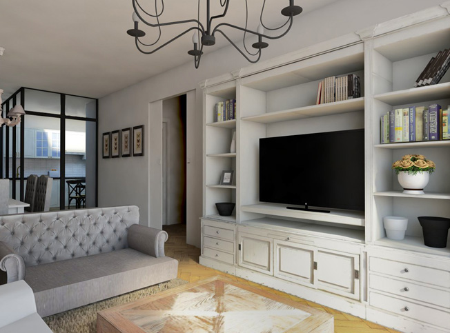Progetto arredamento casa stile provenzale, Architetto online StudioExNovo Roma