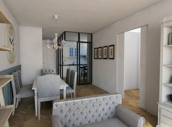 Progetto zona living, Architetto online StudioExNovo Roma