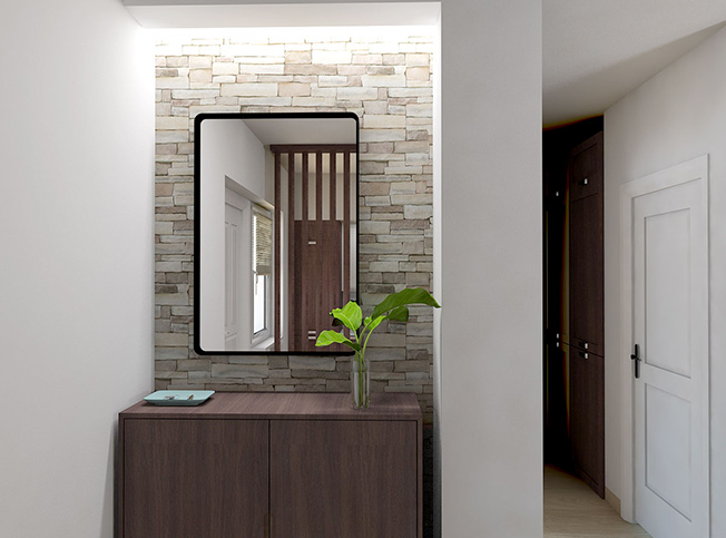 arredo soggiorno moderno, architetto online StudioExnovo Roma