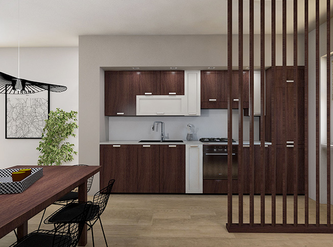cucina moderna, architetto online StudioExnovo Roma