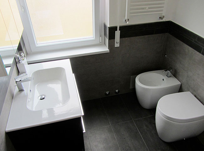 Bagno, architetto Ornella Vaudo StudioExnono Roma