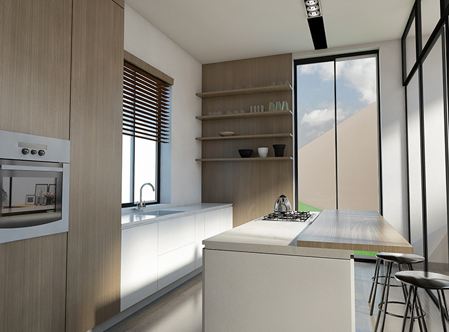 Progettazione villa, cucina, architetto online StudioExnovo Roma