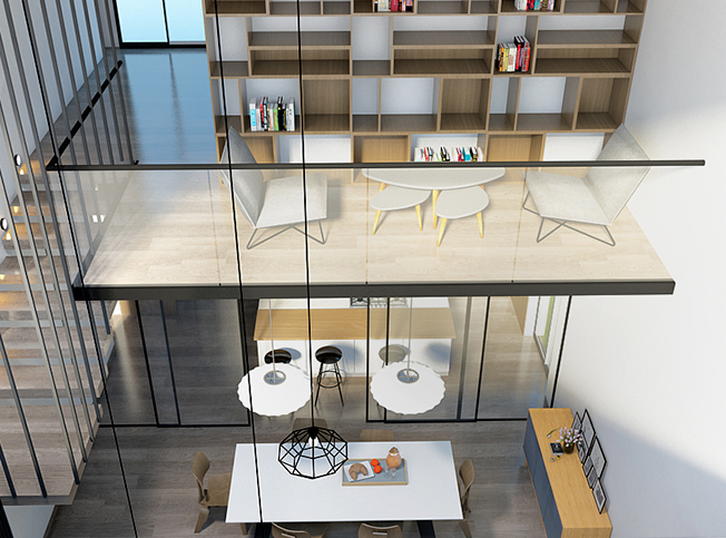 Progettazione villa, soppalco, architetto online StudioExnovo Roma